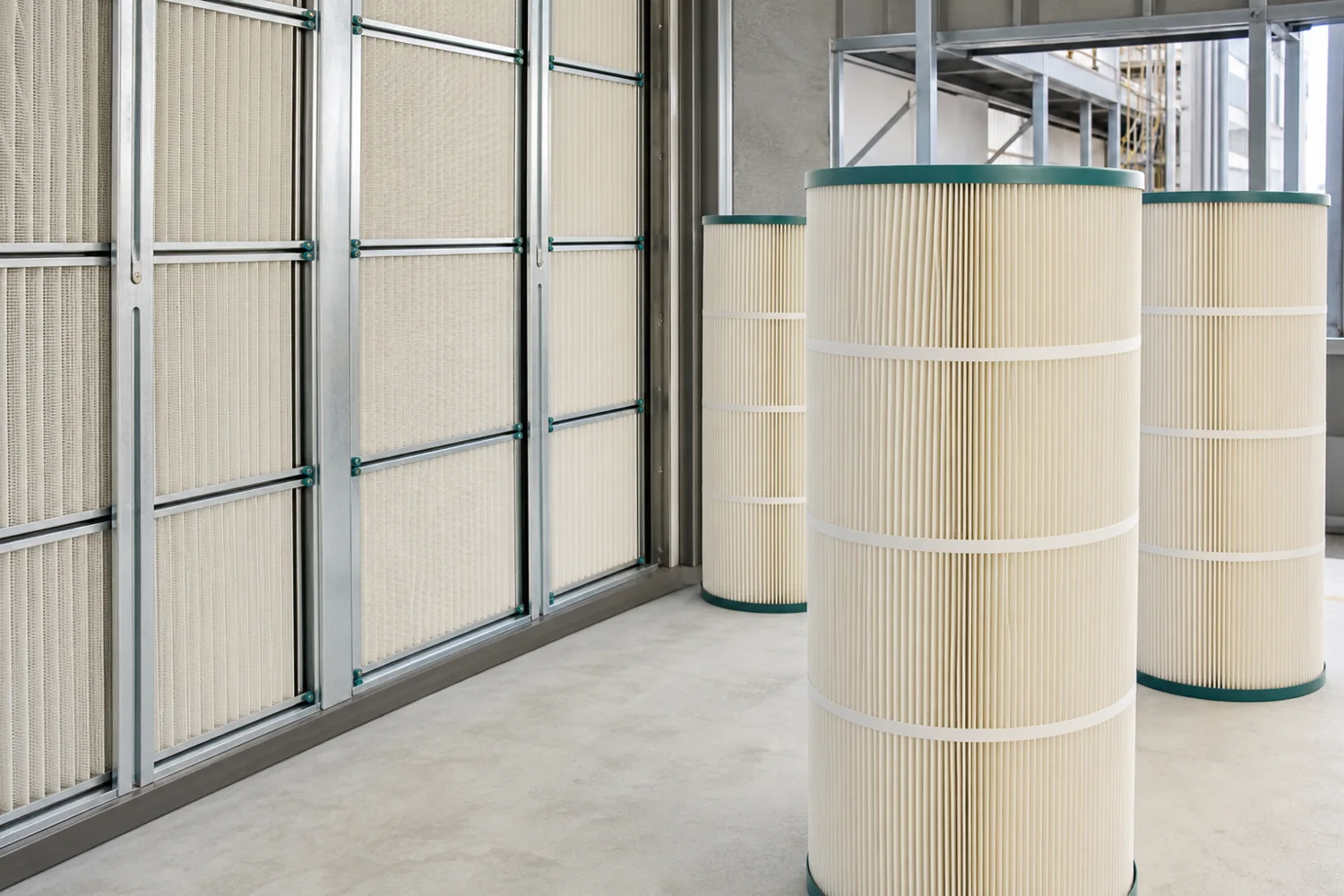 Gas turbine inlet air filter reference scene