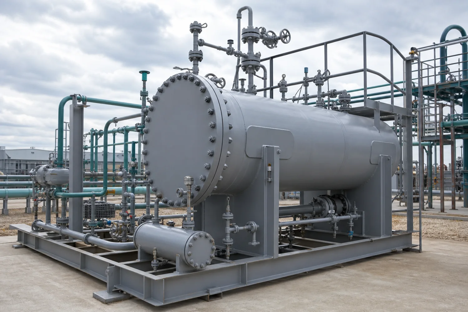 Coalescing filter separator reference scene